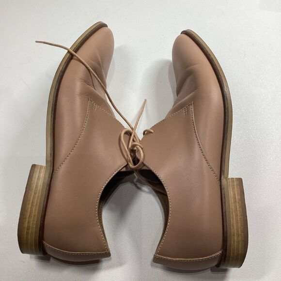 Everlane Womens Tan Khaki The Modern Oxford‎ Shoes Size 8 Made In Italy - Picture 12 of 14